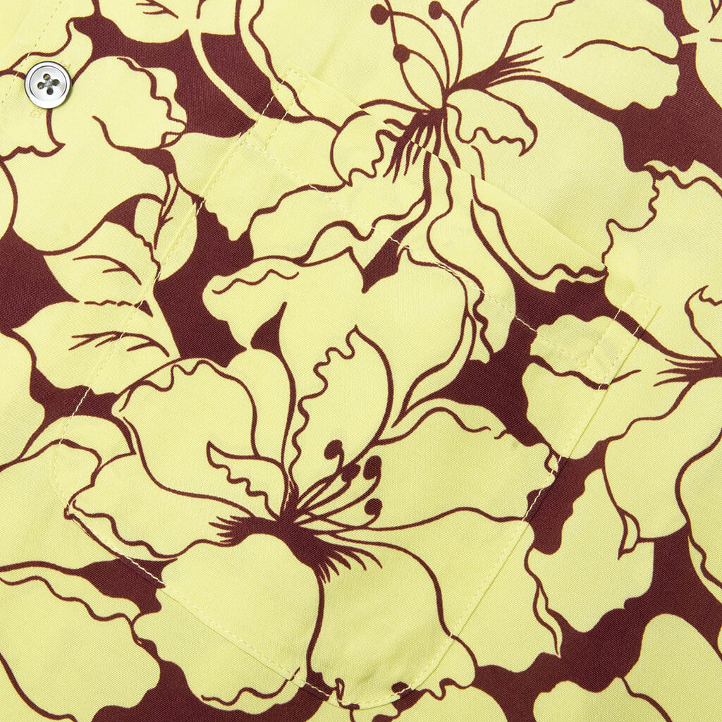 Floral Hawaiian Shirt - Lime - Image 3