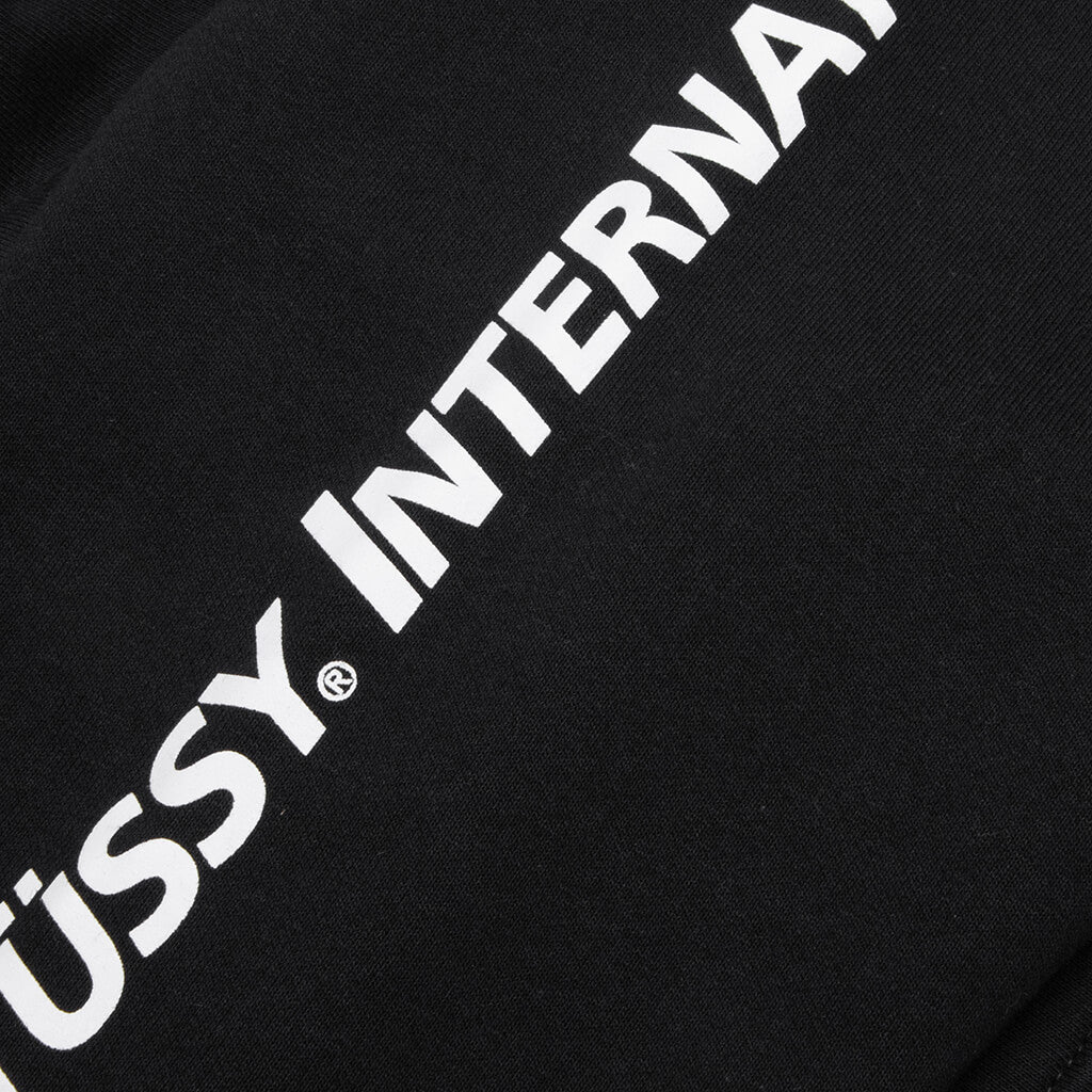 Stüssy International Zip Hoodie - Black - Image 4