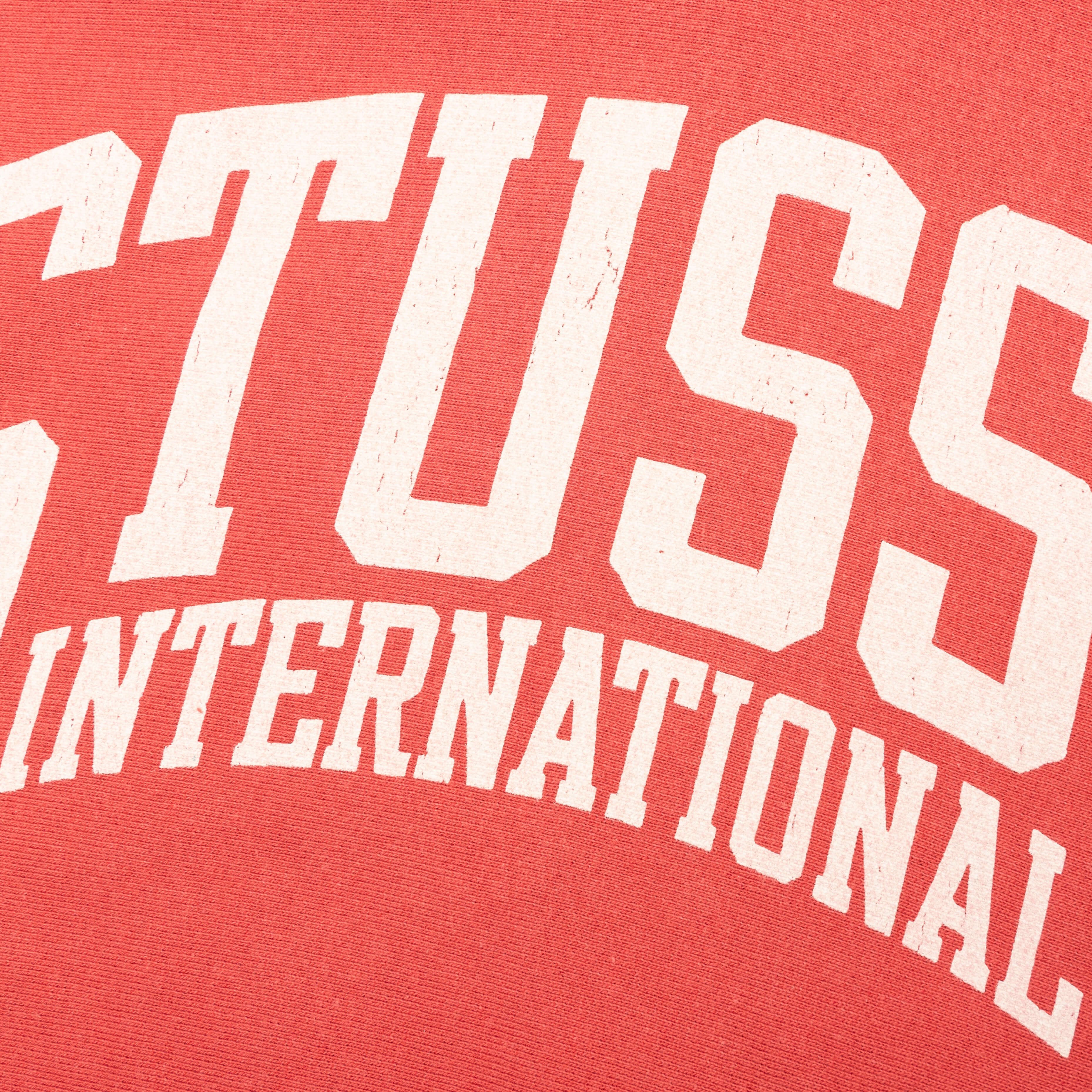 Stussy Intl Relaxed Hoodie - Washed Red - Image 3