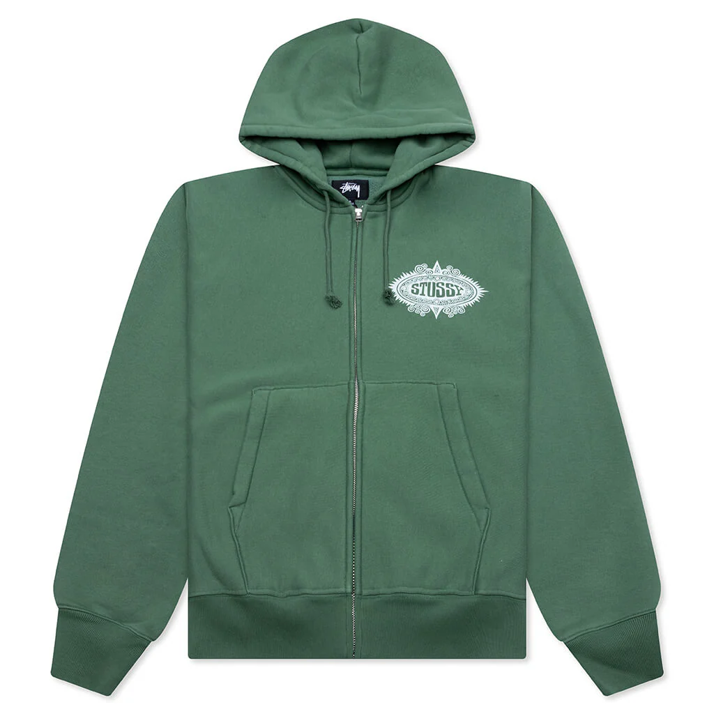 Mantra Zip Hoodie - Green