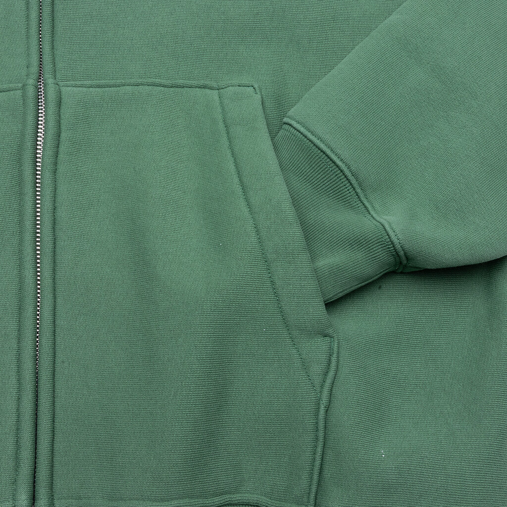 Mantra Zip Hoodie - Green - Image 4