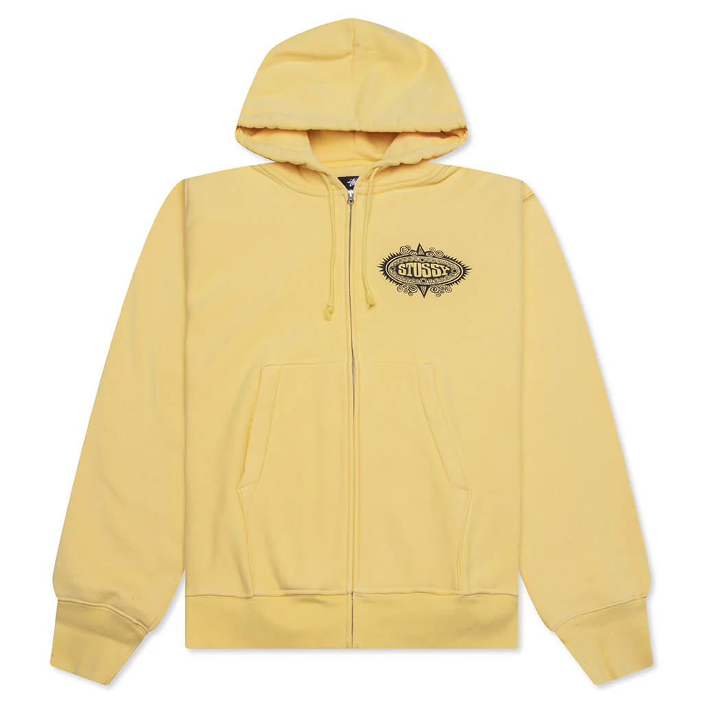 Mantra Zip Hoodie - Yellow