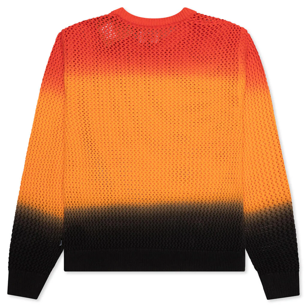 Pigment Dyed Loose Gauge Sweater - Lava - Image 2