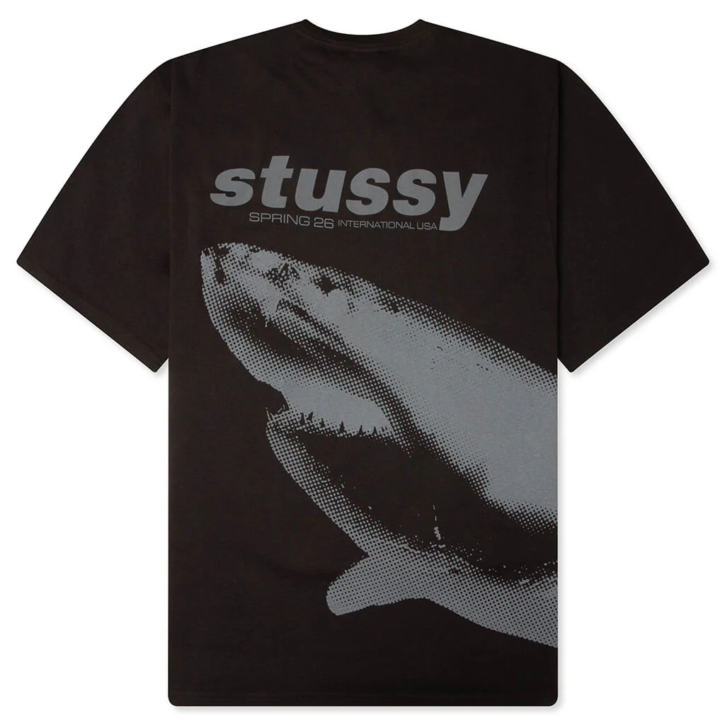 Shark Pigment Dyed Tee - Faded Black - Image 2