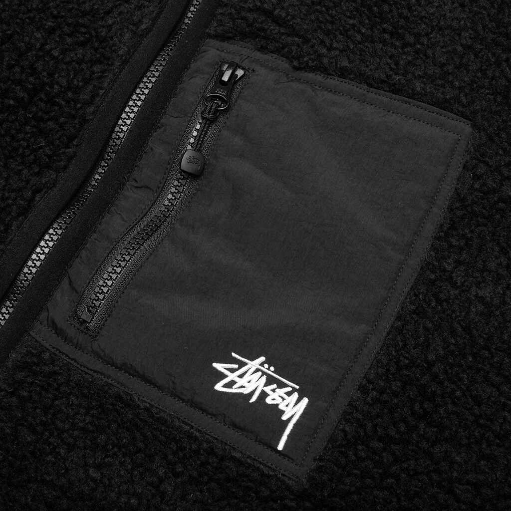 Sherpa Reversible Jacket - Black - Image 4