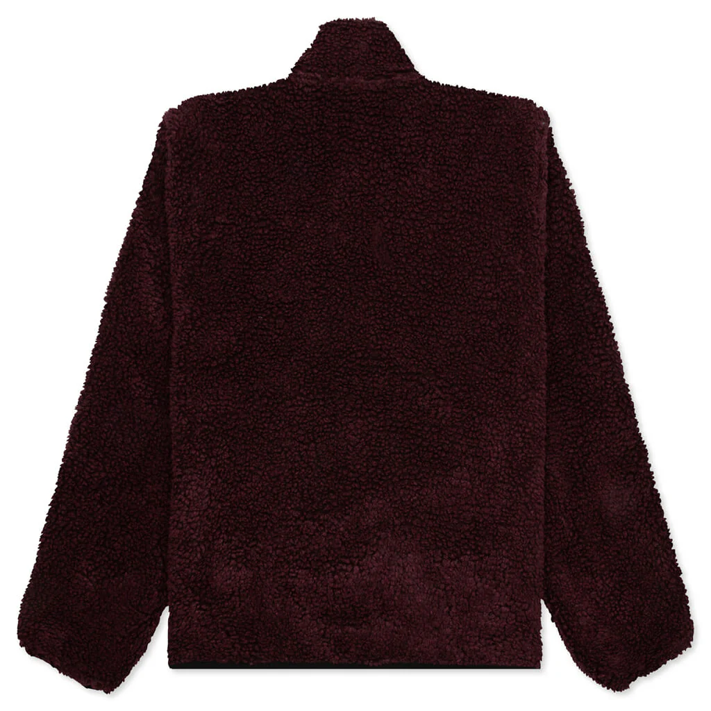 Sherpa Reversible Jacket - Burgundy - Image 2