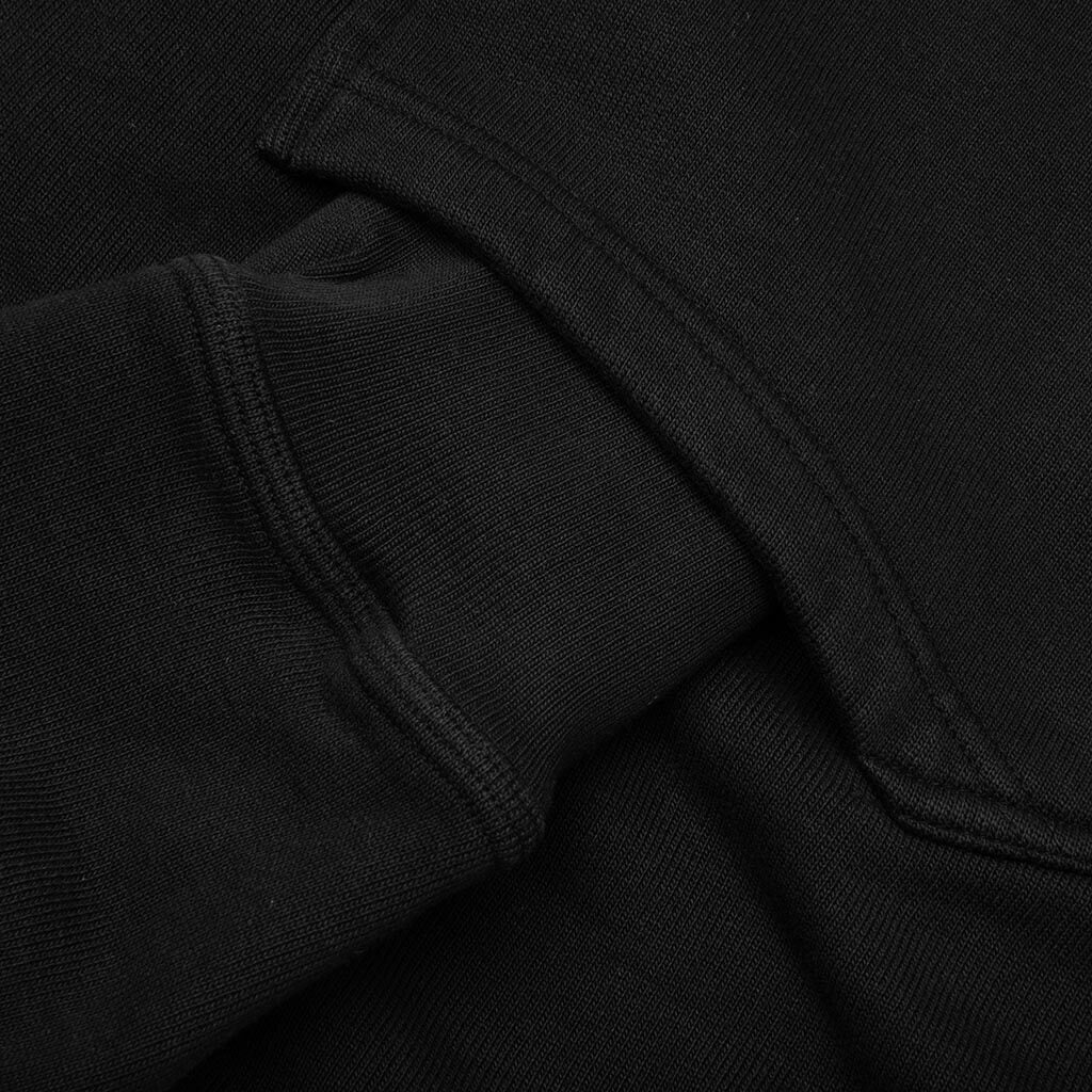 Skull & Bones Pigment Dyed Hoodie - Black - Image 5
