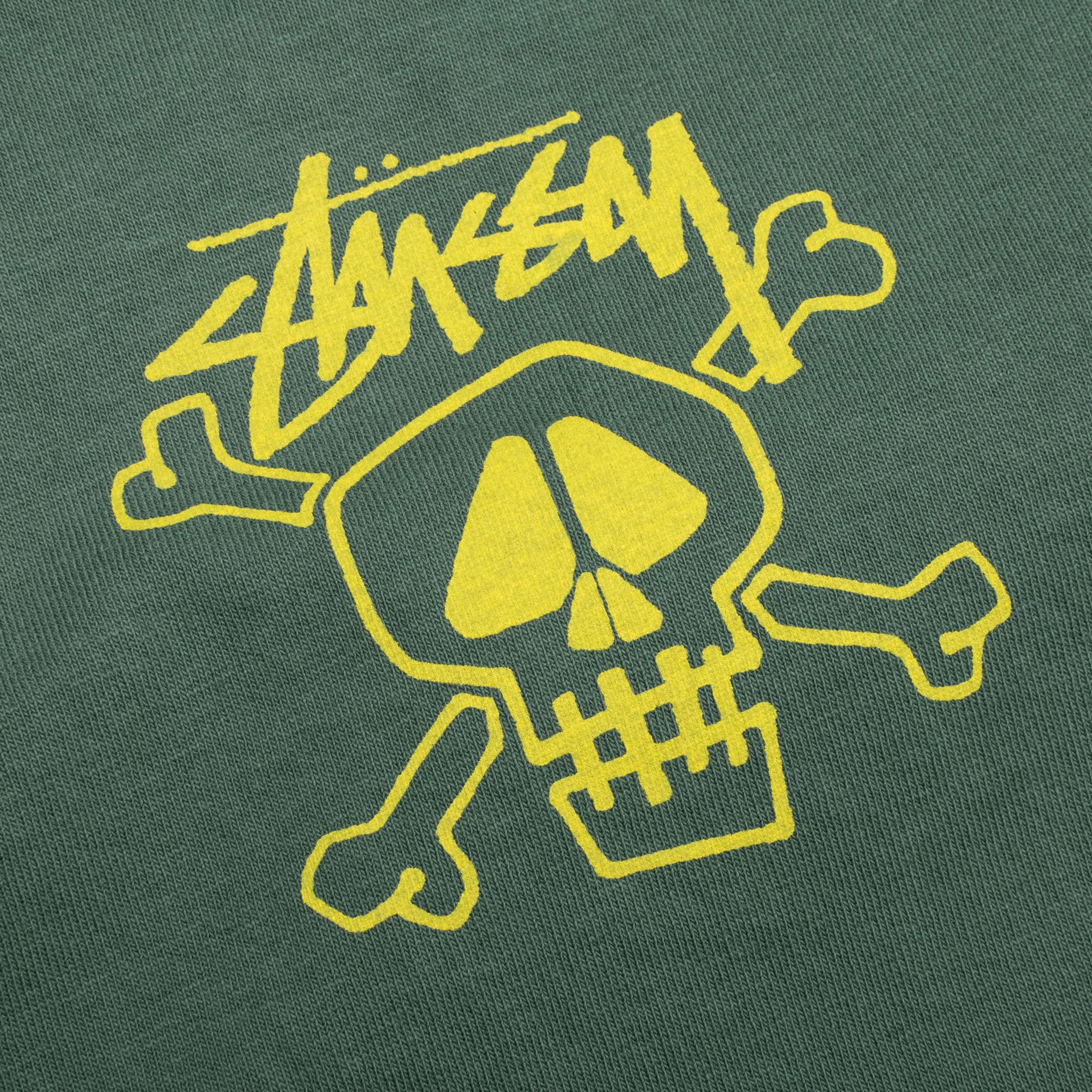Skull & Bones Pigment Dyed Tee - Forest - Image 3