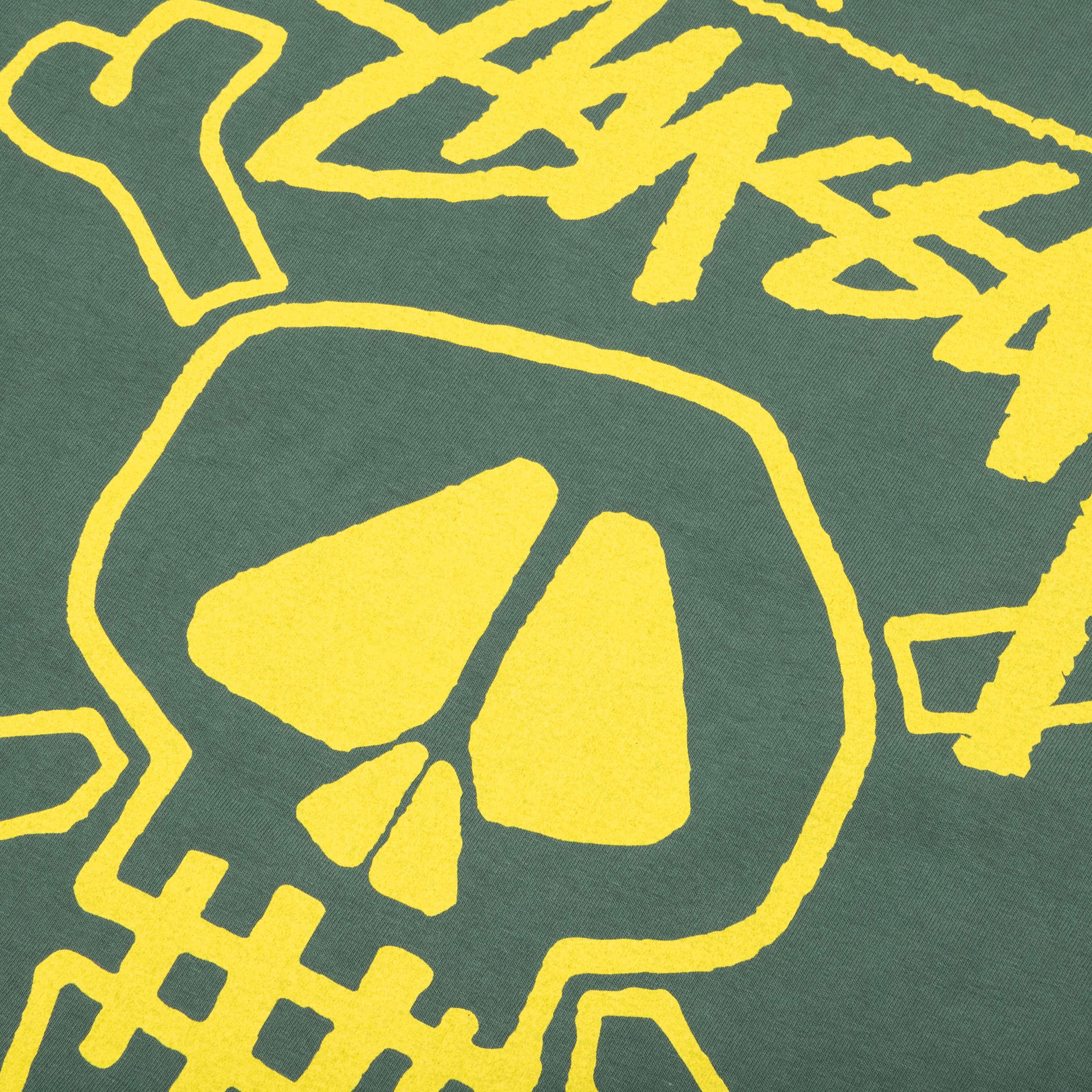Skull & Bones Pigment Dyed Tee - Forest - Image 4