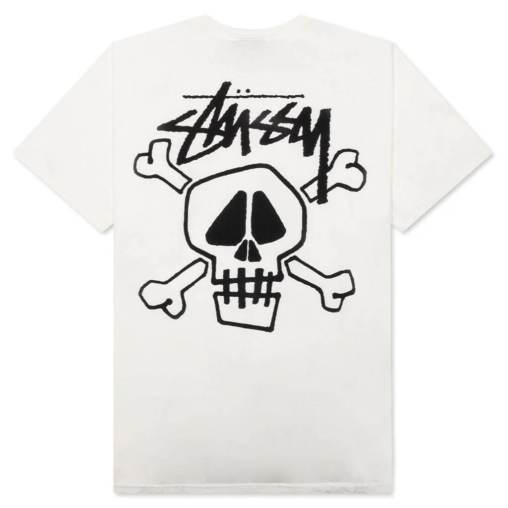 Skull & Bones Pigment Dyed Tee - Natural - Image 2