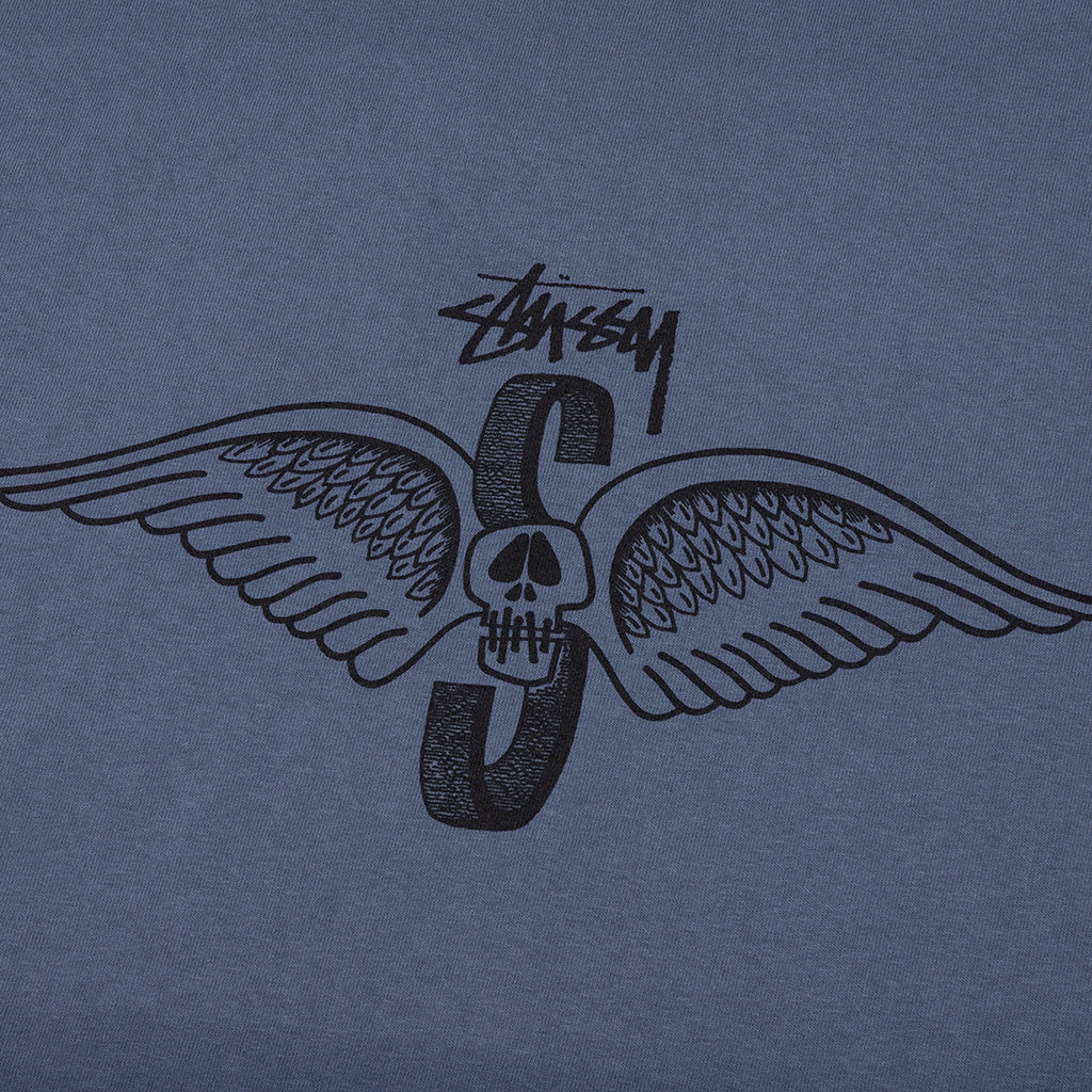 Skull Wings Pigment Dyed L/S Tee - Navy - Image 3
