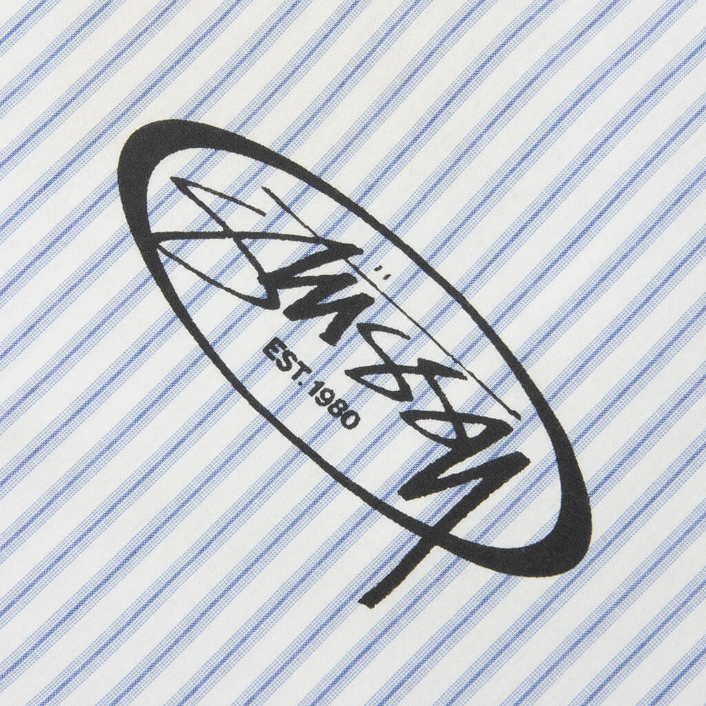 Standard L/S Shirt Logo - Blue Stripe - Image 3