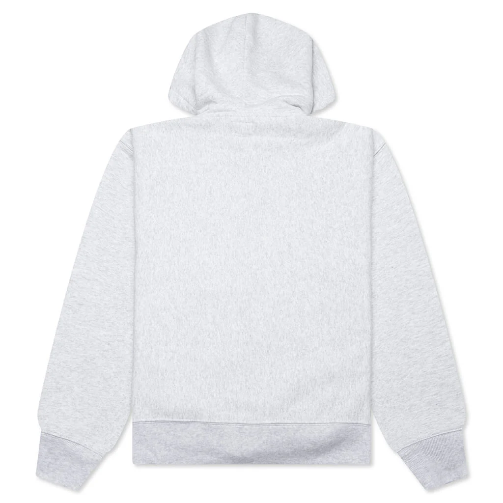 Established Printed Zip Hoodie - Ash Heather - Image 2