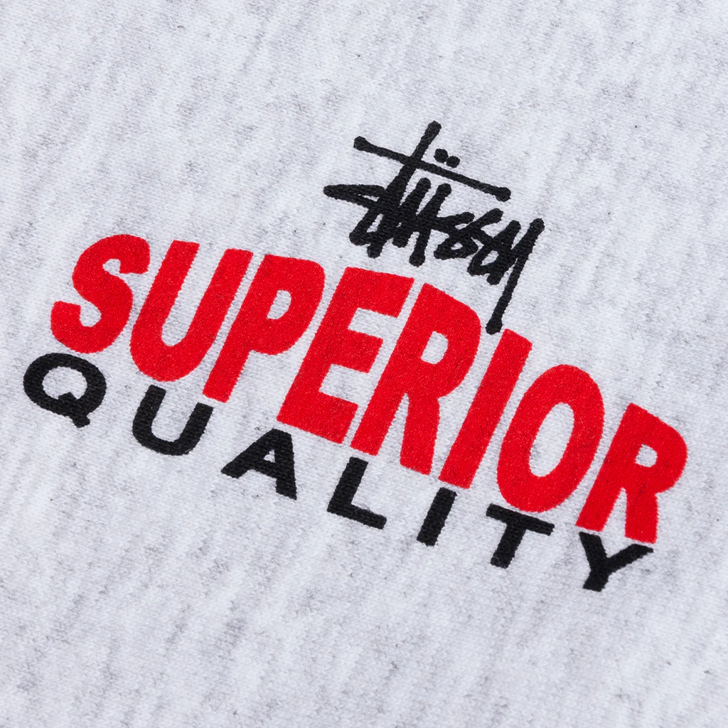 Superior Quality Zip Hoodie - Ash Heather - Image 3