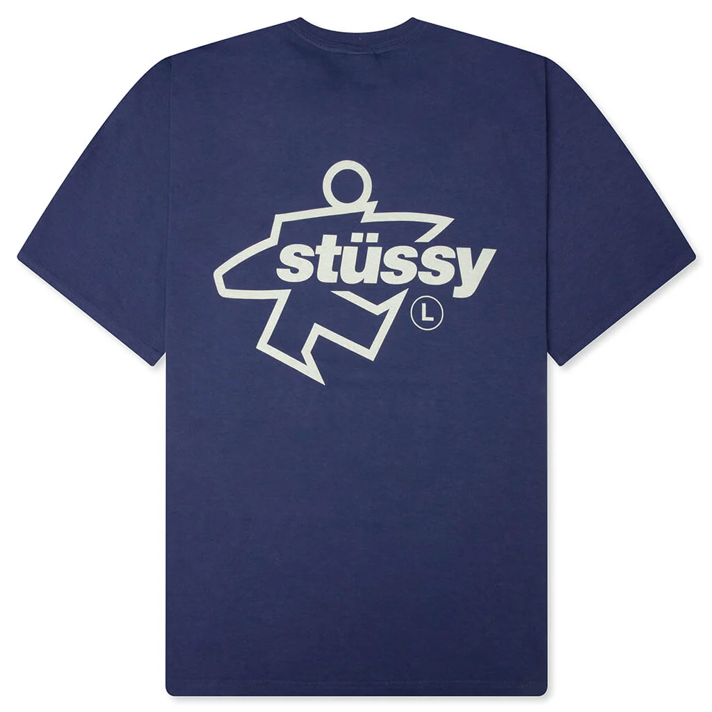 Surf Size Pigment Dyed Tee - Indigo - Image 2