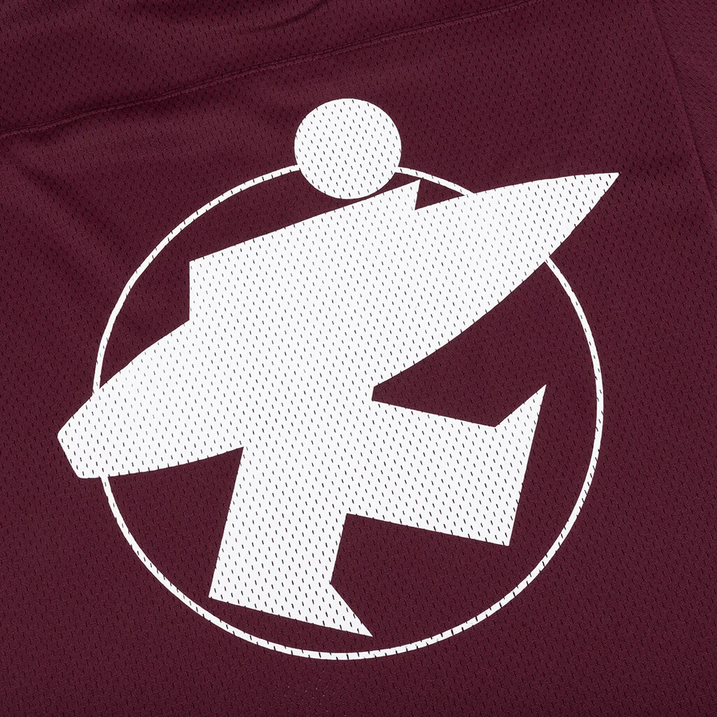 Surfman Mesh Football Jersey - Burgundy - Image 3