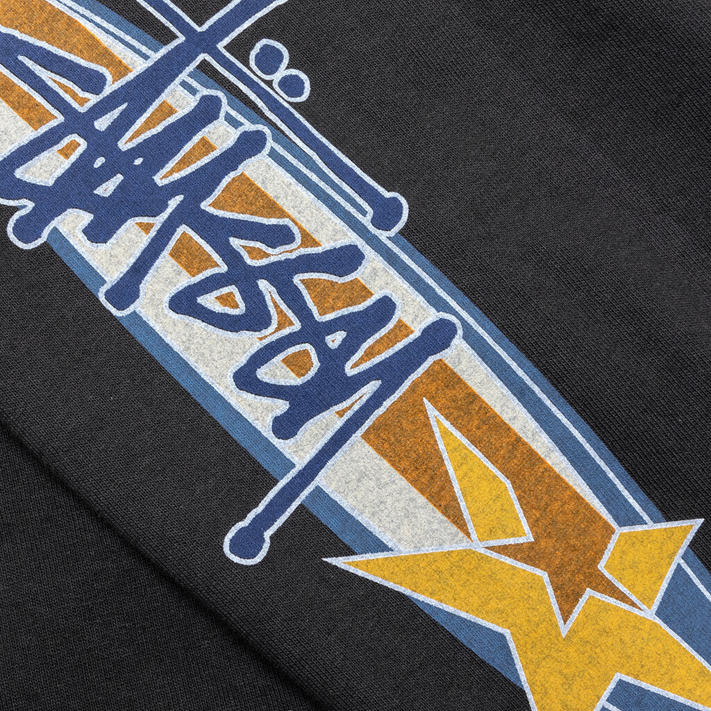 Two Star Pigment Dyed L/S Tee - Faded Black - Image 3