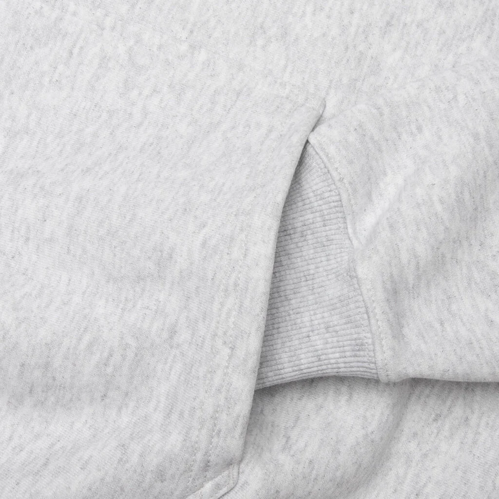 Wave Oval Hoodie - Ash Heather - Image 4
