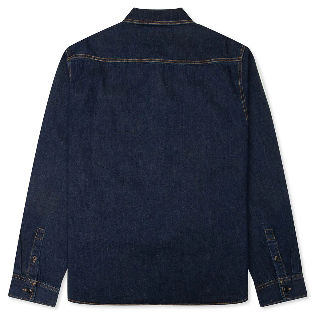 Work Denim Shirt - Dark Denim - Image 2