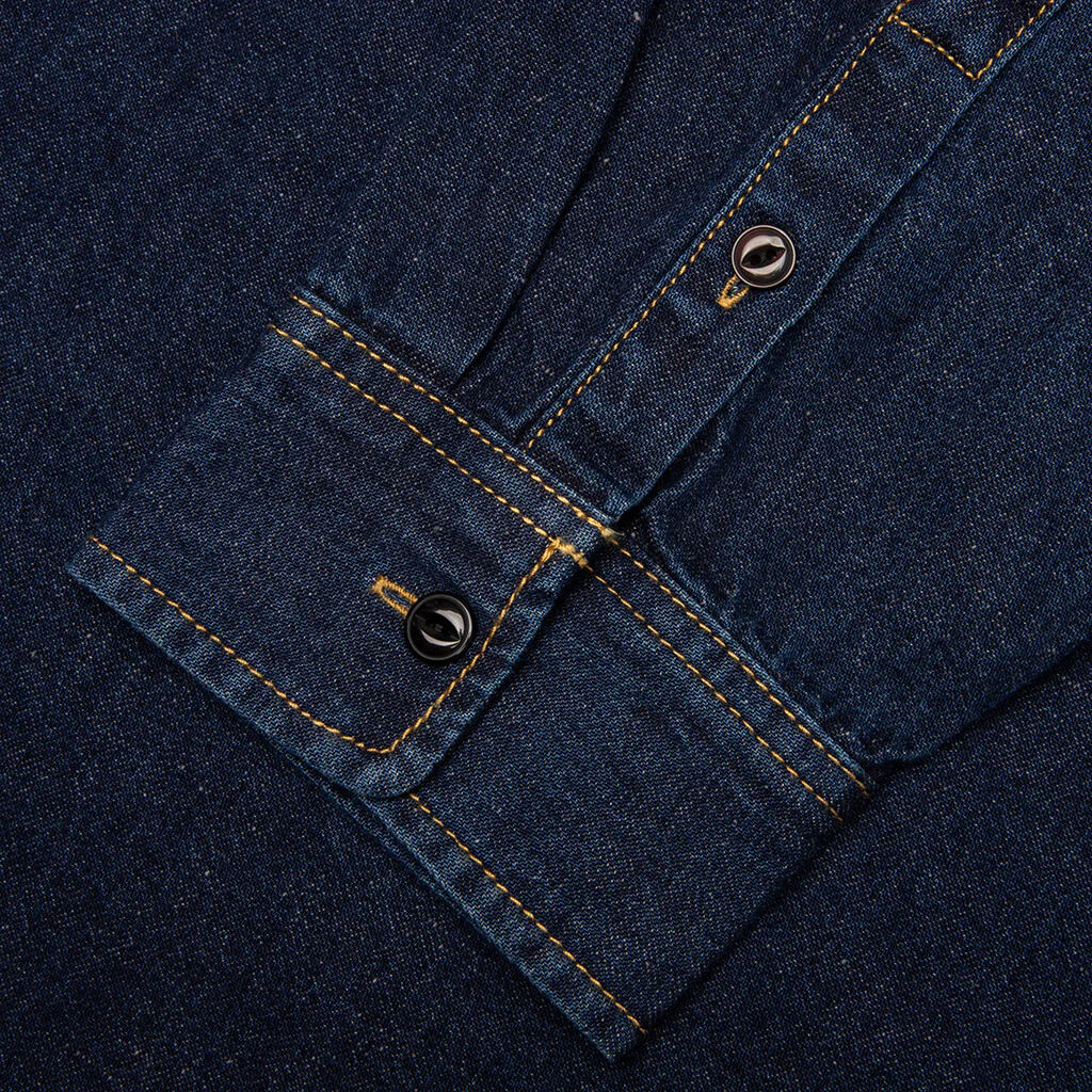 Work Denim Shirt - Dark Denim - Image 4