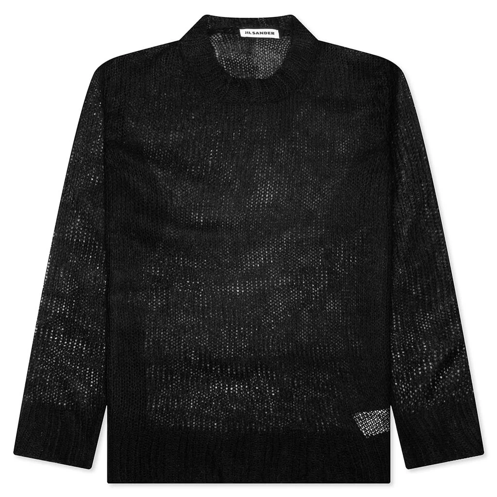 Layered Sweater With T-Shirt - Black - Image 3