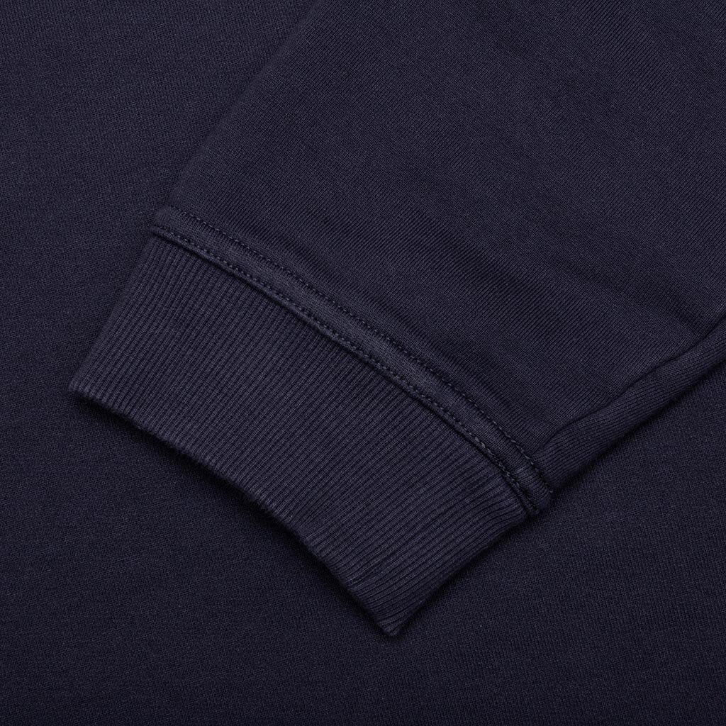 Tonal Upside Down Logo Hoodie - Blue/Tonal Embroidery - Image 4