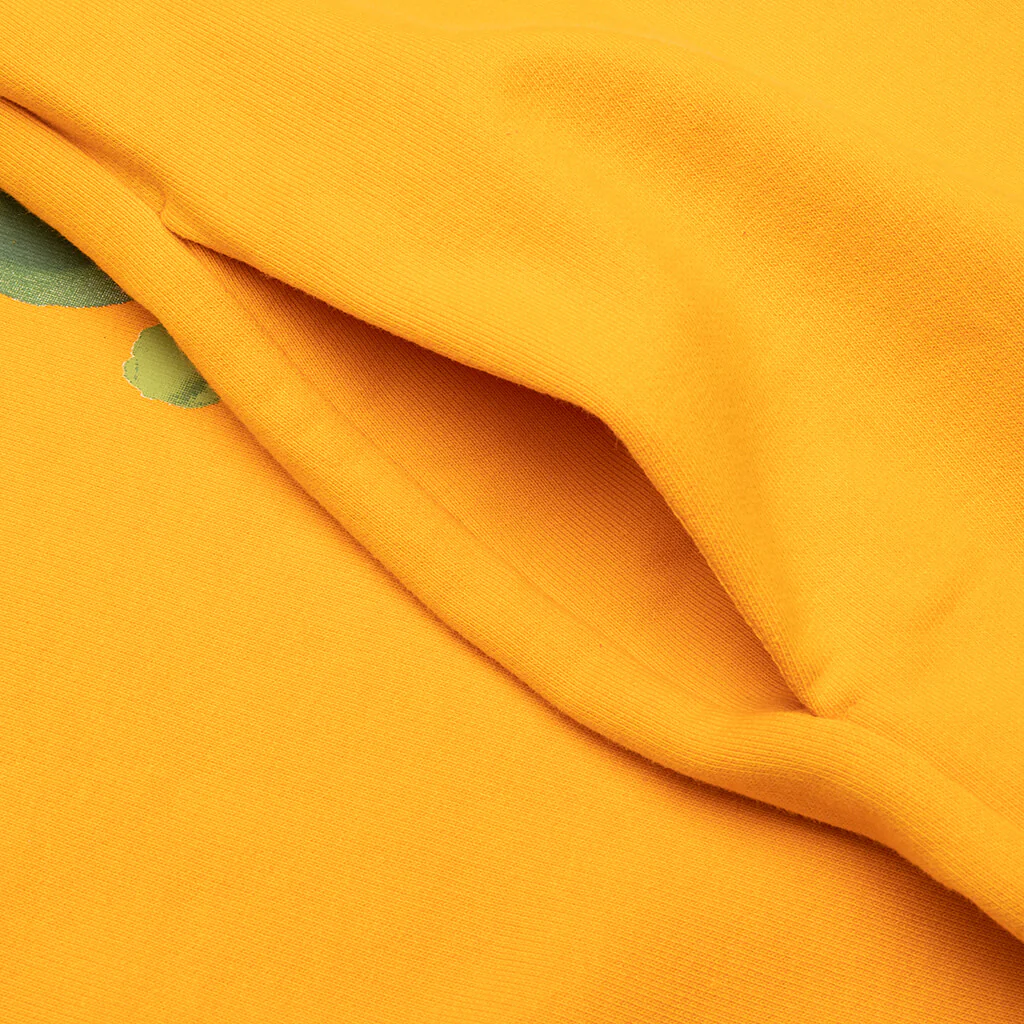 Organic Cotton Sweatshirt With Marni Dripping Print - Light Orange - Image 4
