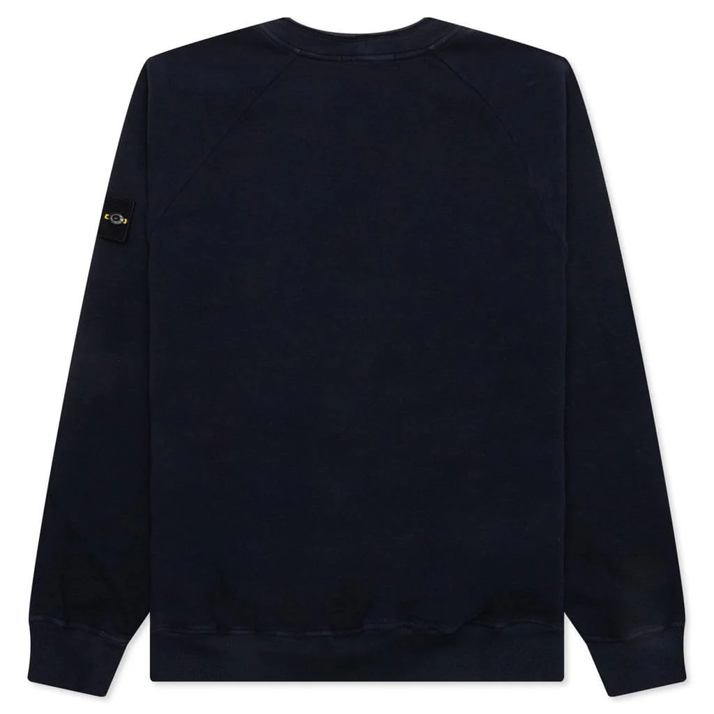 Brushed Sweatshirt - Navy Blue - Image 2