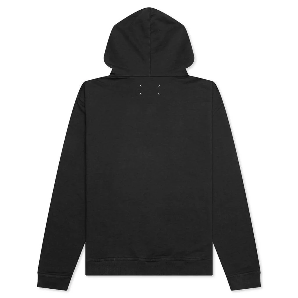 Tonal Upside Down Logo Hoodie - Washed Black/Tonal Embroidery - Image 2