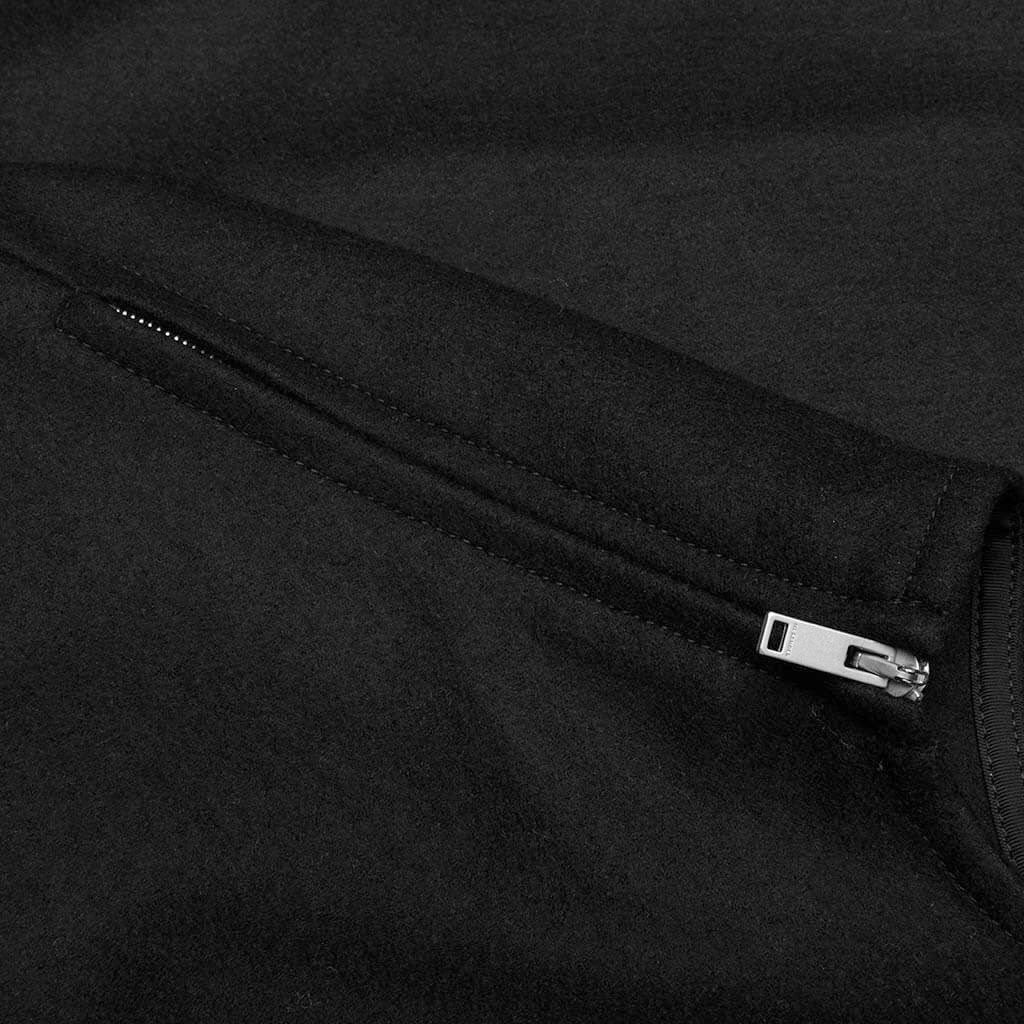 Patch Pocket Zip T-Shirt - Black - Image 4