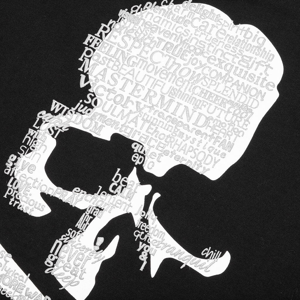 Word Skull T-Shirt - Black - Image 4