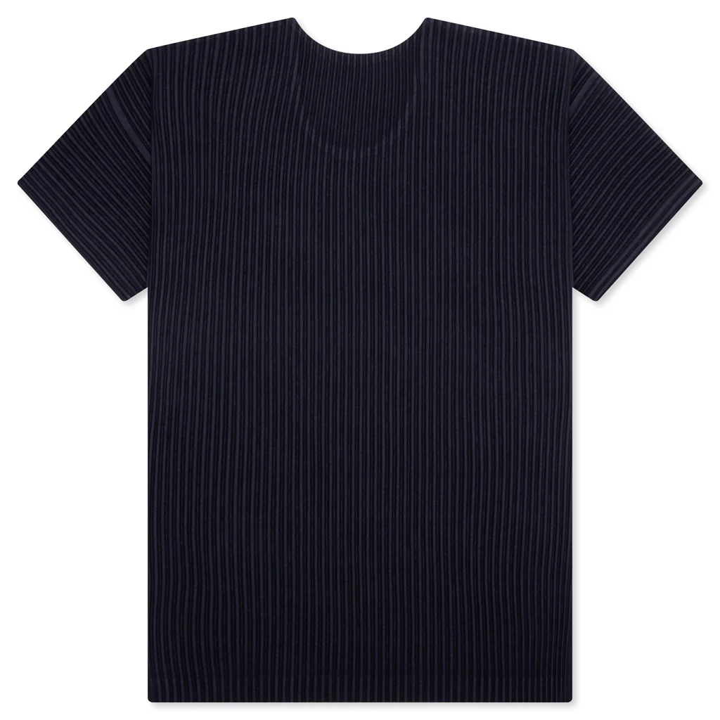 Pleated T-Shirt - Blue - Image 2