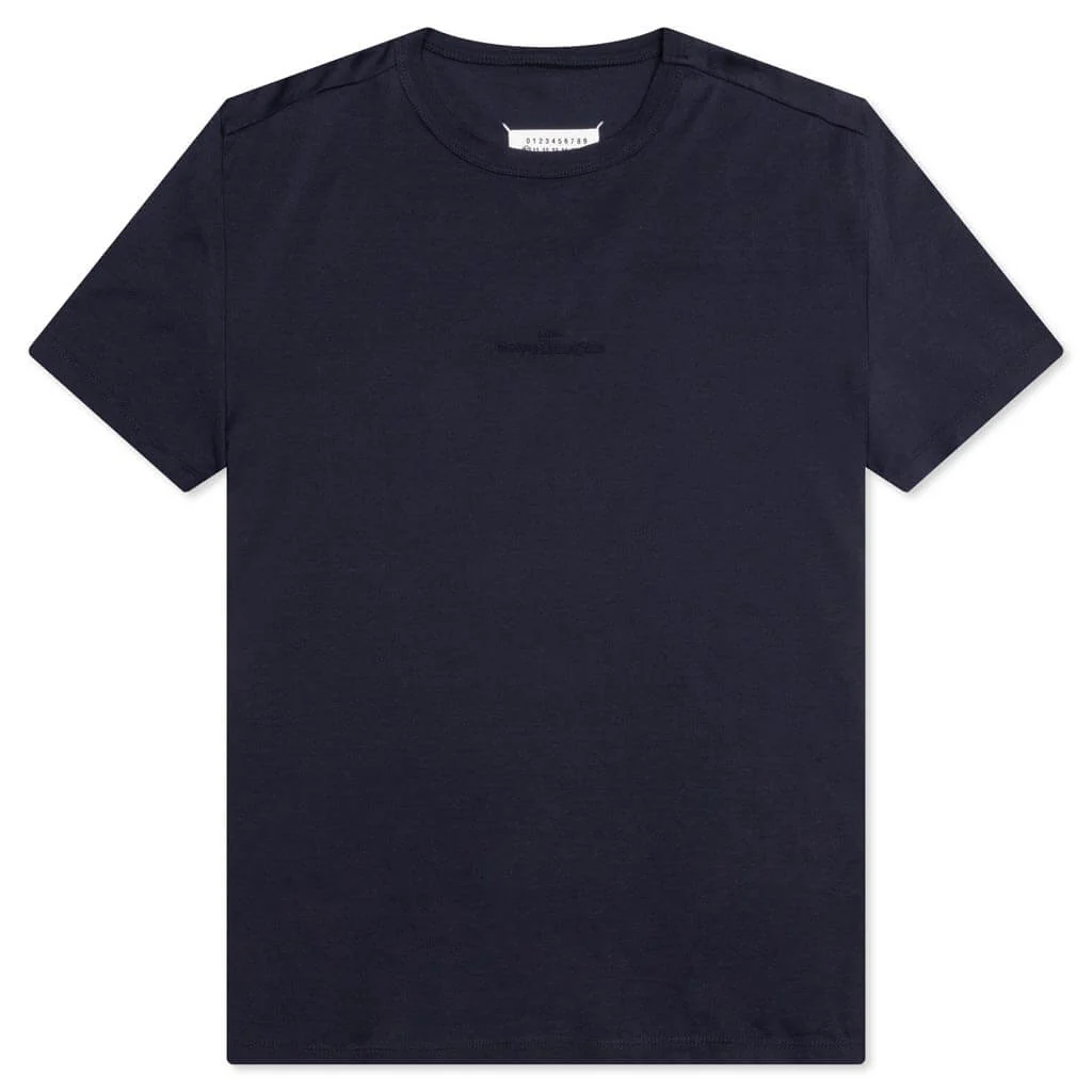 Upside Down Logo T-Shirt - Blue/Tonal Embroidery