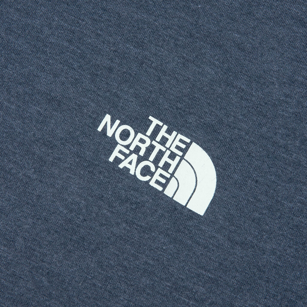 Tri-Blend Mountain Sketch S/S Tee - Shady Blue White - Image 3
