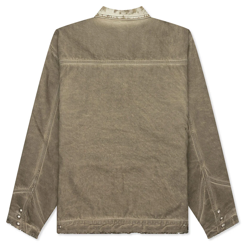 Washed Work Jacket - Beige - Image 2