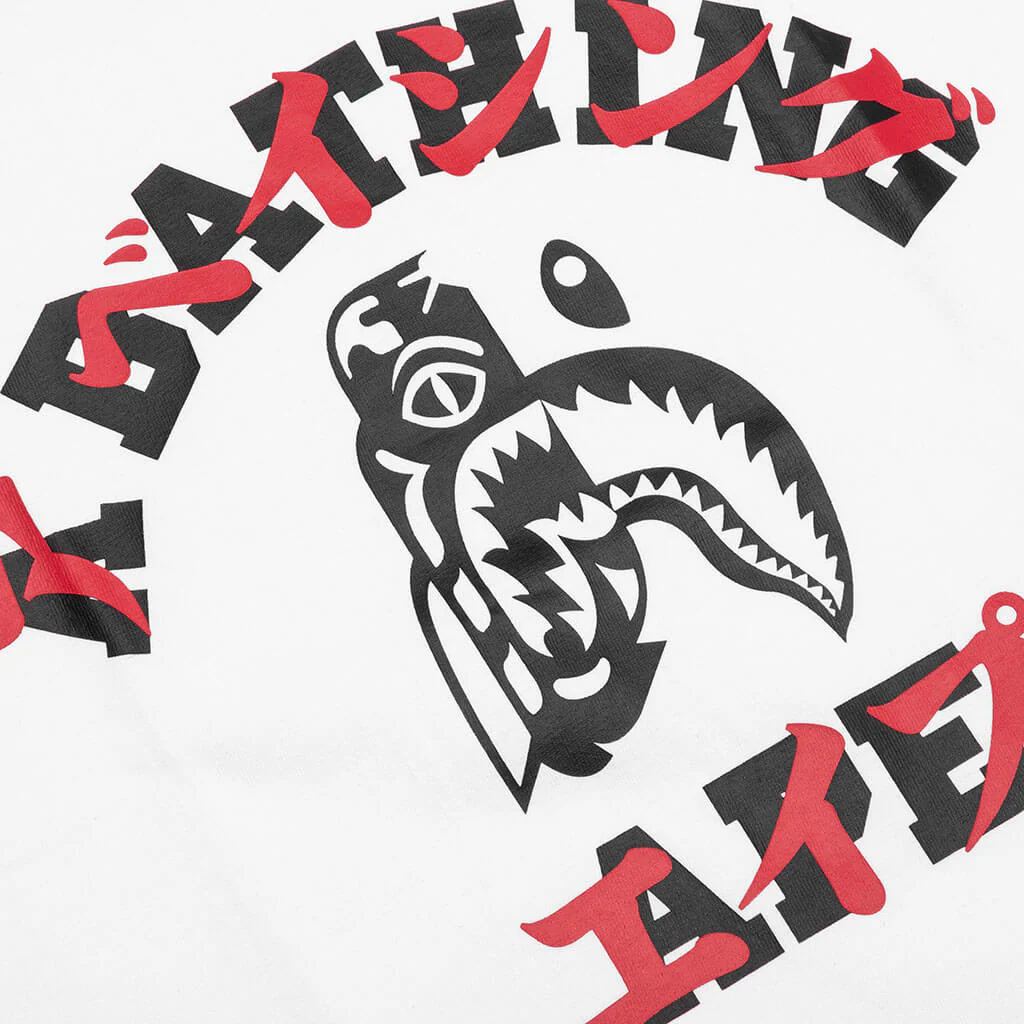 Tiger Shark Japanese Letter Tee - White - Image 3
