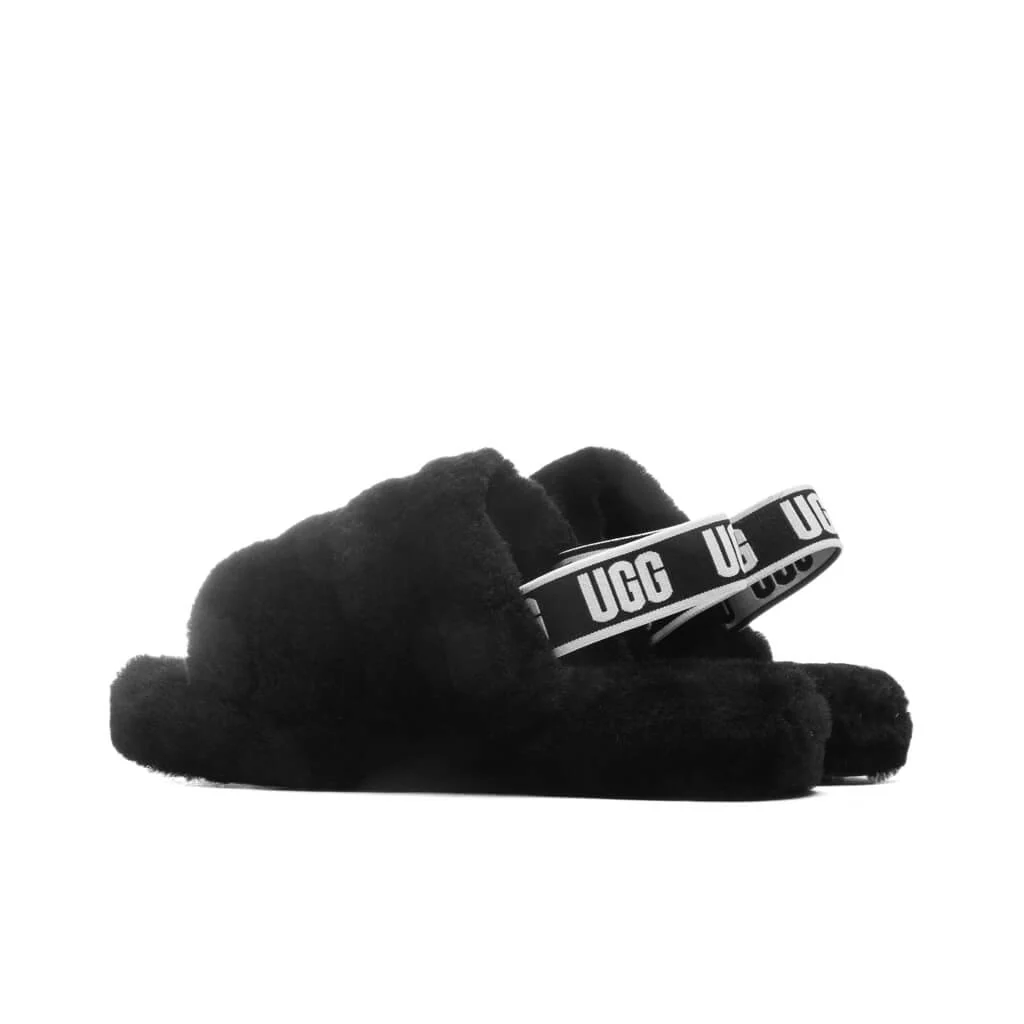 Kids Fluff Yeah Slide - Black - Image 4