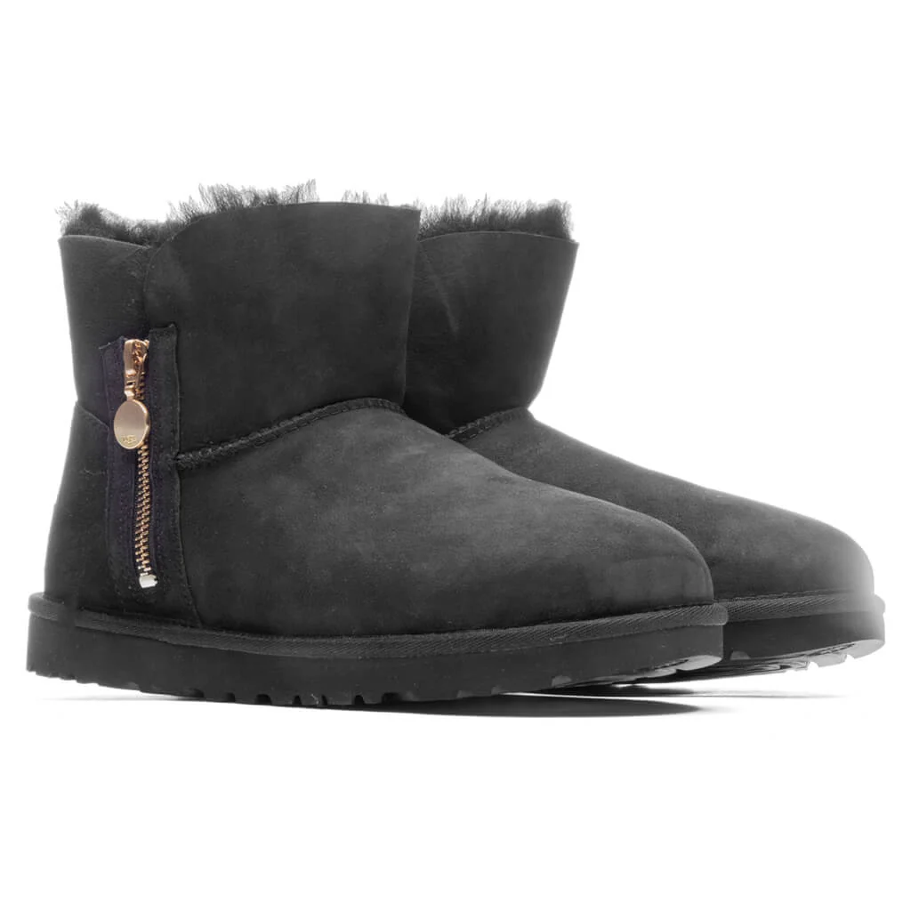 Women's Bailey Zip Mini Boot - Black - Image 2