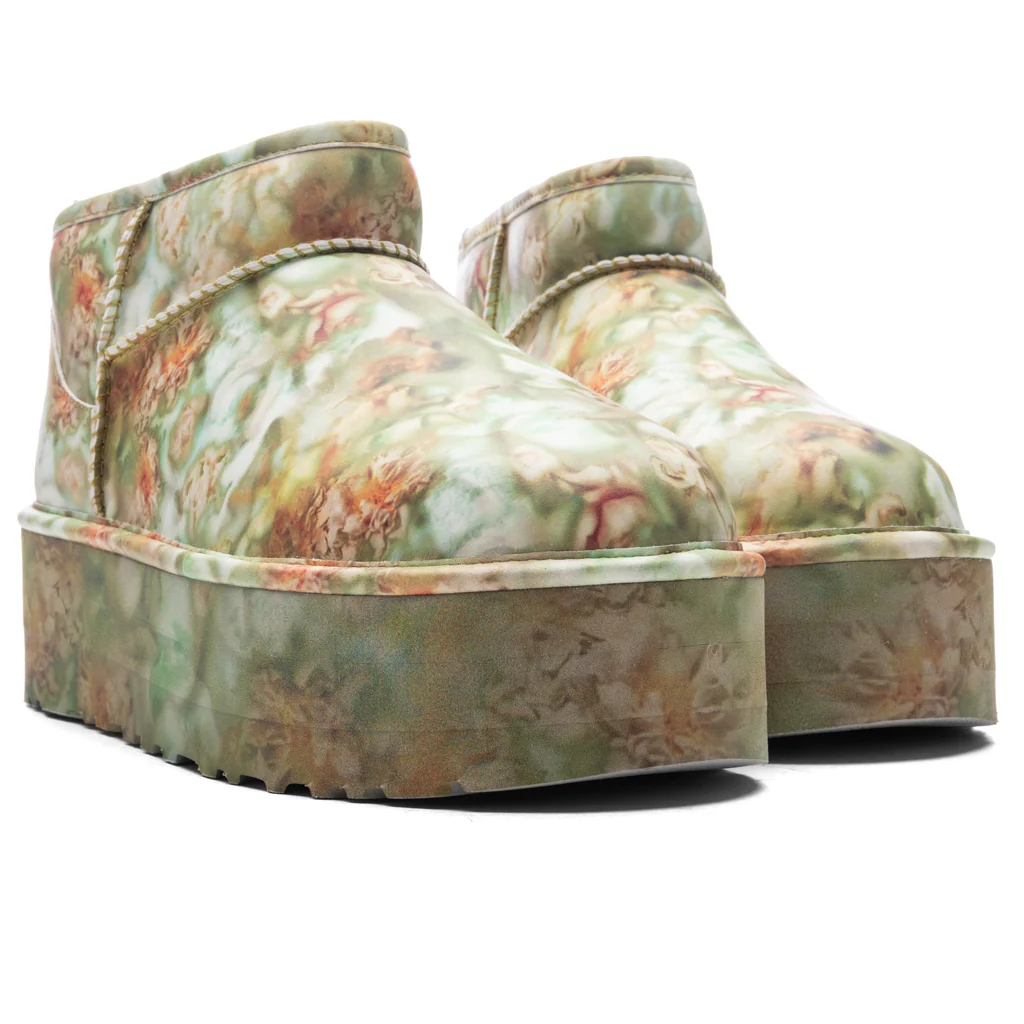 UGG x Collina Strada Classic Ultra Mini Platform - Green Floral - Image 2