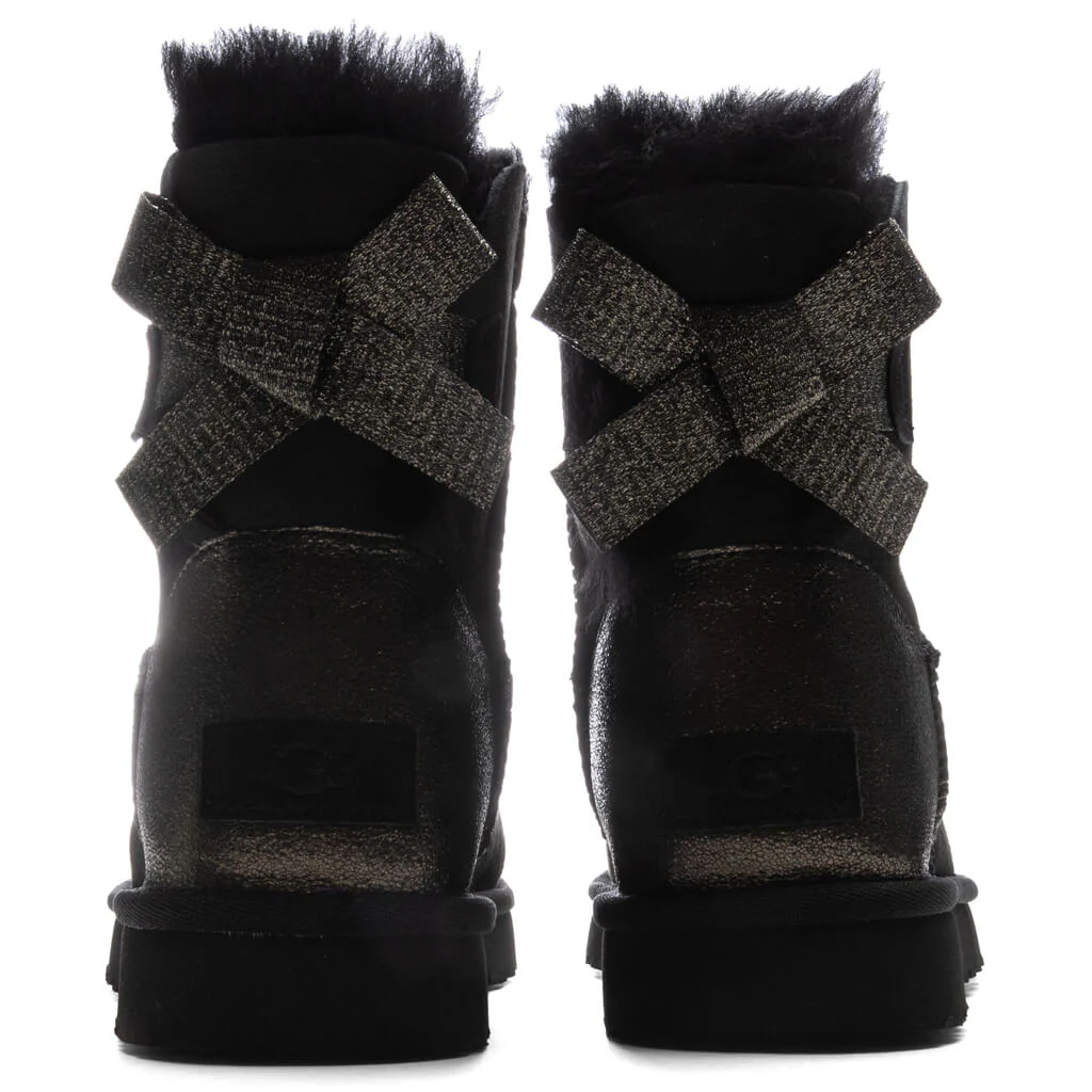 Women's Mini Bailey Bow Glitz Boot - Black - Image 4
