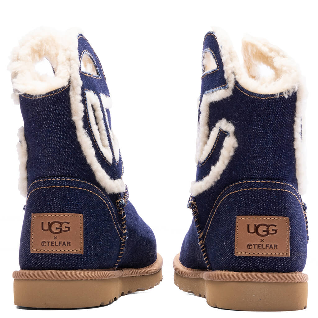 UGG x Telfar Logo Mini Boot - Indigo Denim - Image 4