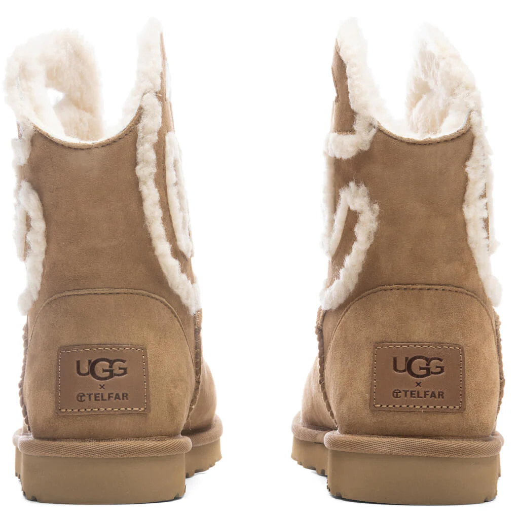 UGG x Telfar Logo Mini Boot - Chestnut - Image 4
