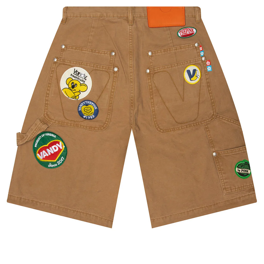 Fruit Patch Canvas Shorts -  Washed Tan - Image 2