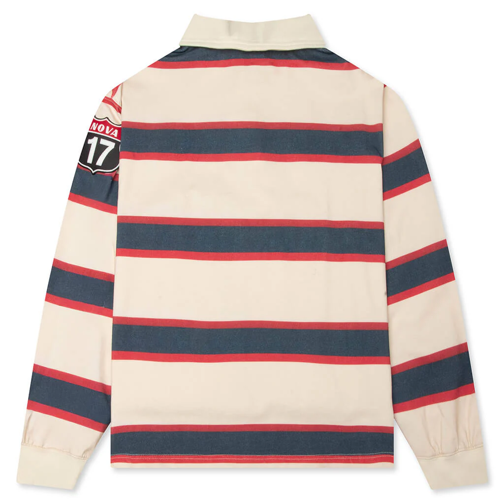 Stripe L/S Rugby - Beige - Image 2