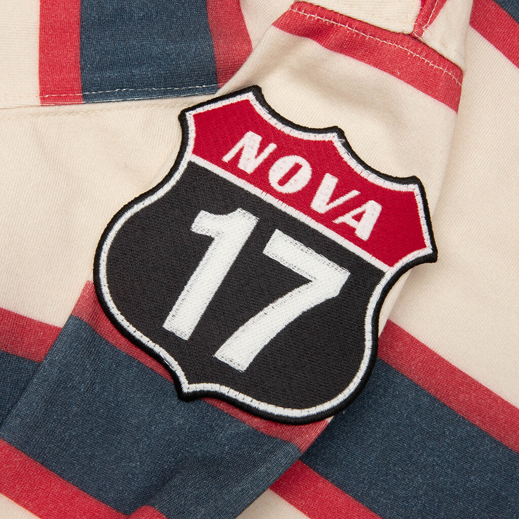 Stripe L/S Rugby - Beige - Image 4