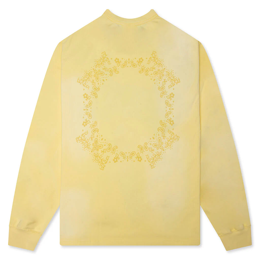 Stud Logo Washed L/S Paisley -  Washed Yellow - Image 2