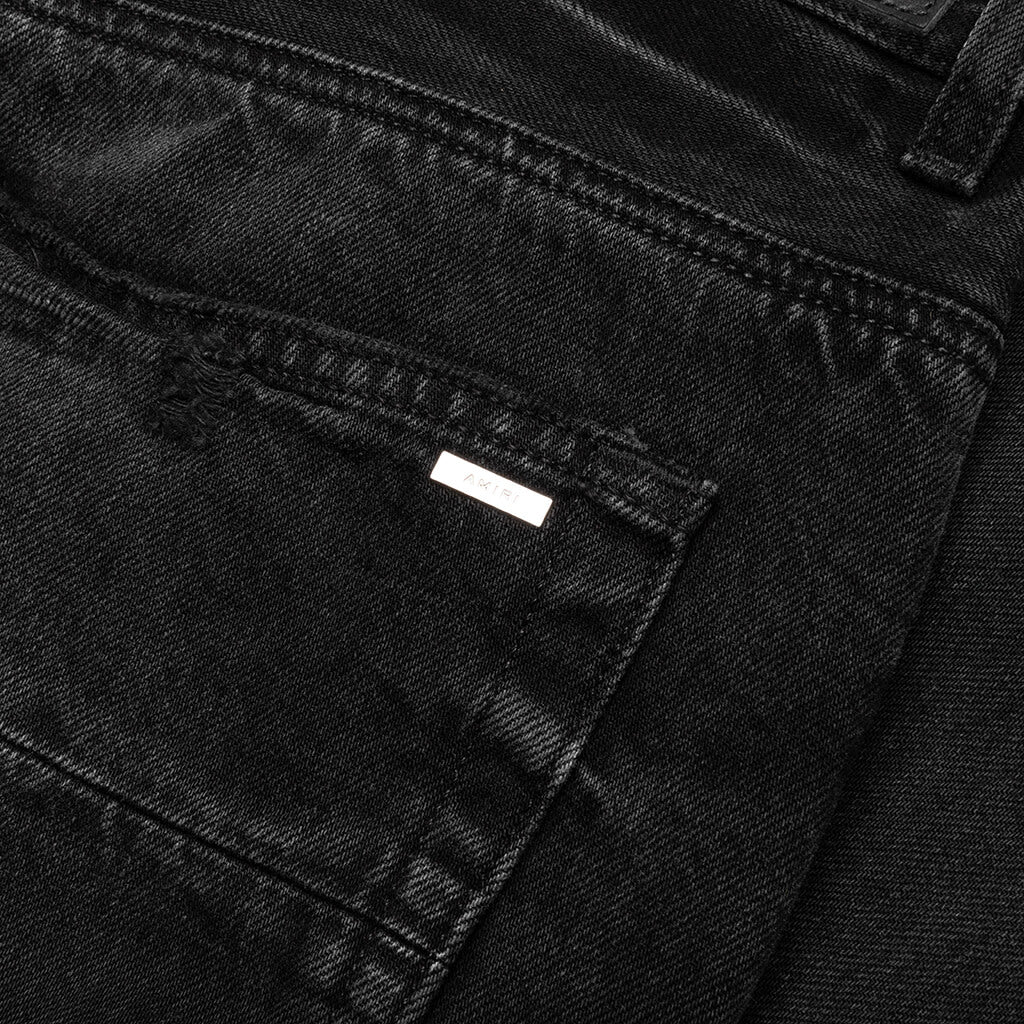 Varsity Eagle Logo Straight Jean - Faded Black - Image 5