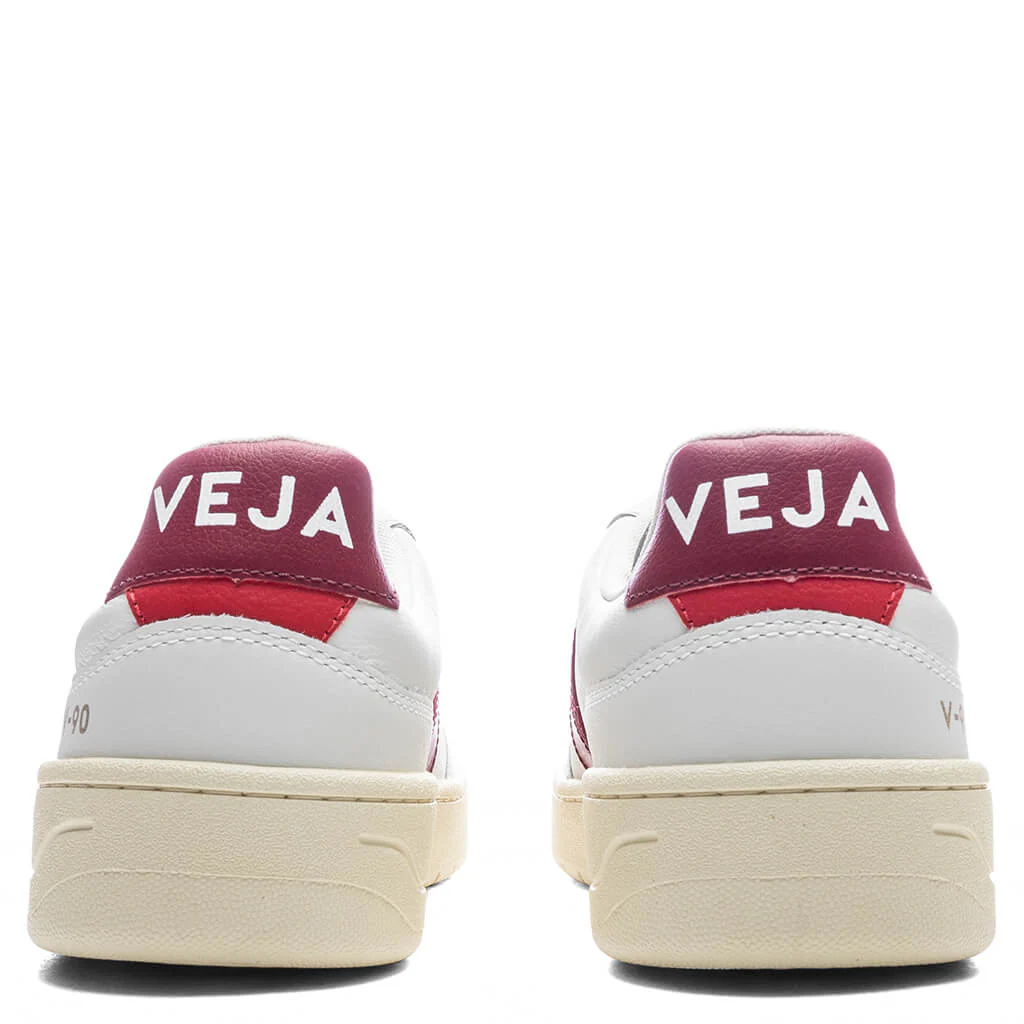 V-90 O.T. Leather - Extra White/Marsala - Image 4
