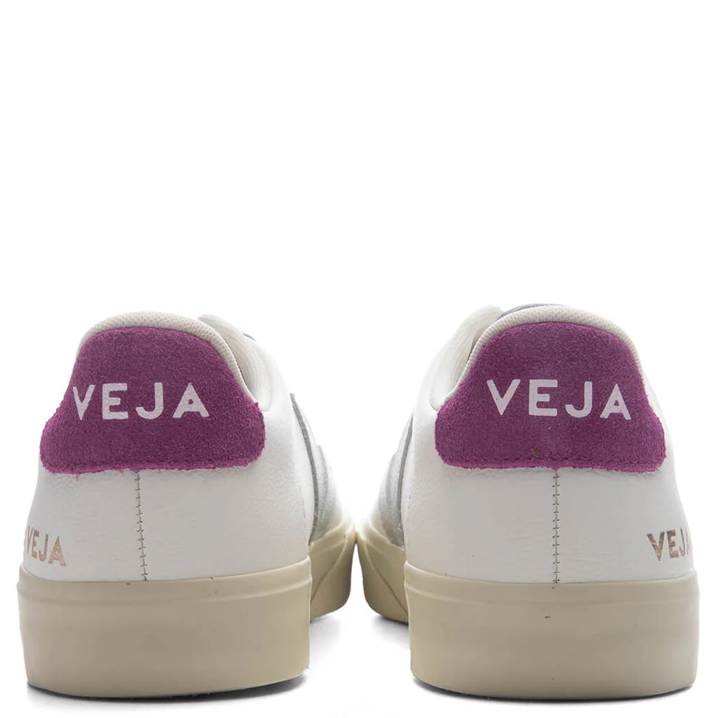 Women's Campo Leather - White/Silver/Ultraviolet - Image 4