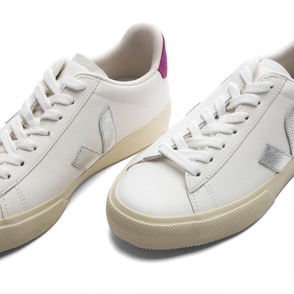 Women's Campo Leather - White/Silver/Ultraviolet - Image 5